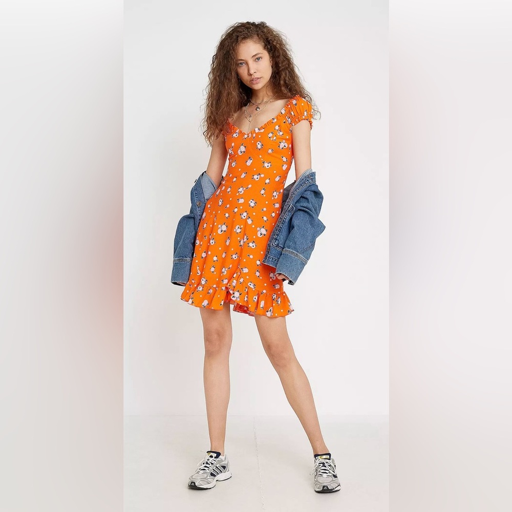 Free People Like A Lady Printed Mini Dress